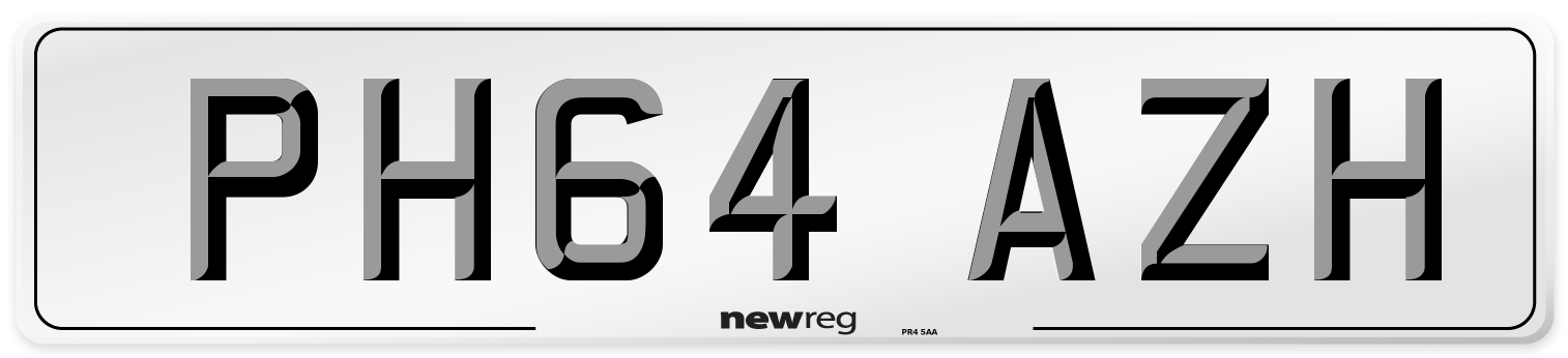 PH64 AZH Number Plate from New Reg
